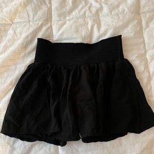 Black flowy shorts